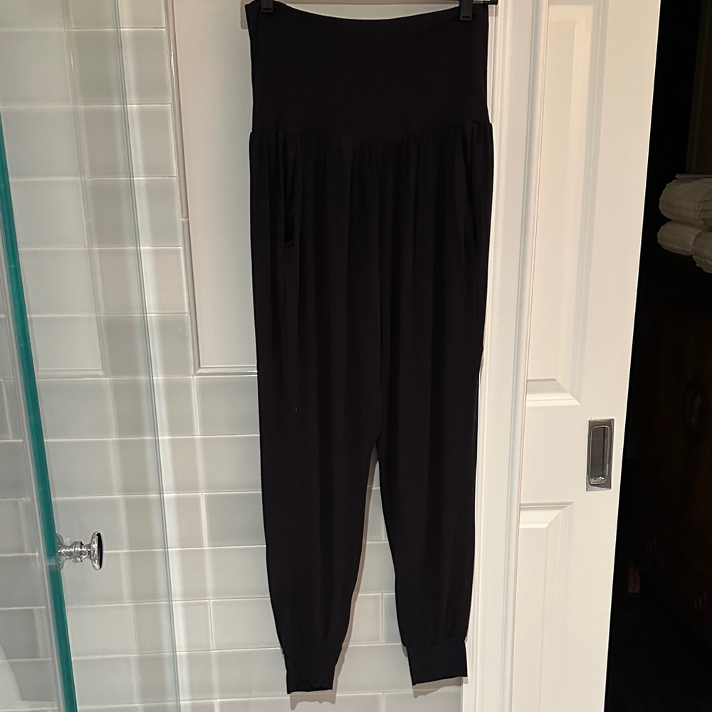 Athleta Sz Small black soft cotton pants like new